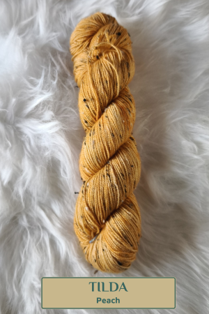 Madeja de lana «TILDA» (BFL con neps estilo donegal) - Peach