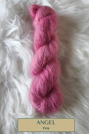 Madeja de mohair y seda “ANGEL” - Fire