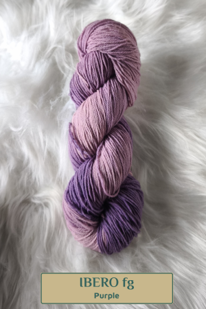 Madeja de lana merino «IBERO FG» (100% español) - Purple