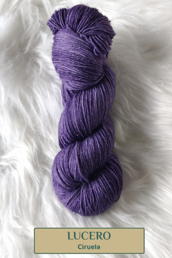 Madeja de lana merino con brillo «LUCERO» (stellina) - Imagen 4