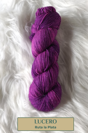 Madeja de lana merino con brillo «LUCERO» (stellina)