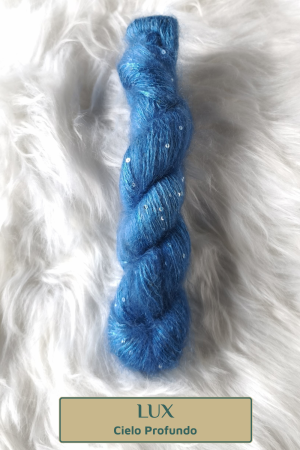 Madeja de mohair y seda "LUX" (con lentejuelas)