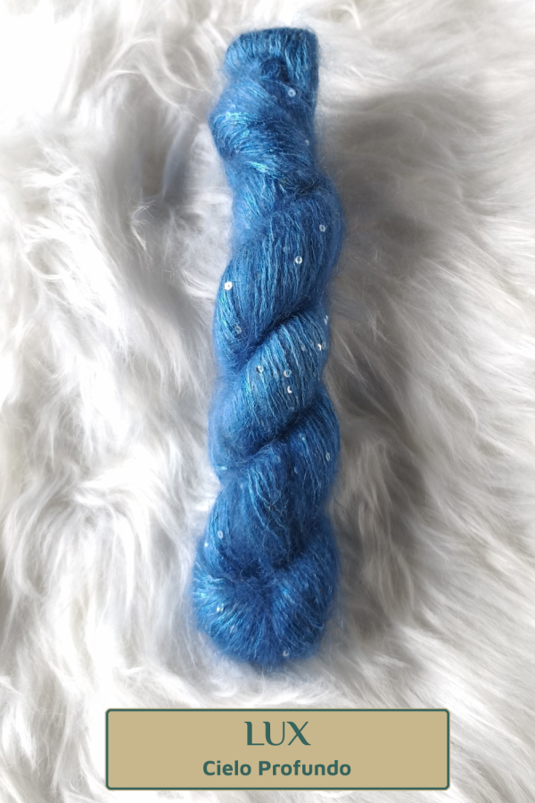 Madeja de mohair y seda "LUX" (con lentejuelas)