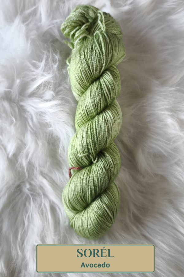 Madeja de lana «SORÉL» (BFL, seda y cashmere) - Imagen 3